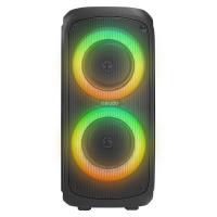 MIKADO MD-11BT Siyah 20*2 40W RGB Işıklı Kablosuz Mikrafonlu Taşınabilir Speaker Hoparlör - 3